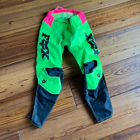 Fox Racing 180 Youth Boys Girls Venin LE Jersey Pants Combo Green Black Pink - Picture 13 of 15